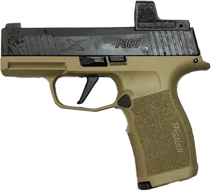 Sig Sauer P365X 9Mm Coyote Tan 3.1&Quot; Barrel 12-Rounds Romeo Zero Skydas Gear P365X 365X 9 Bxr3 Rxz Ct 792759419492