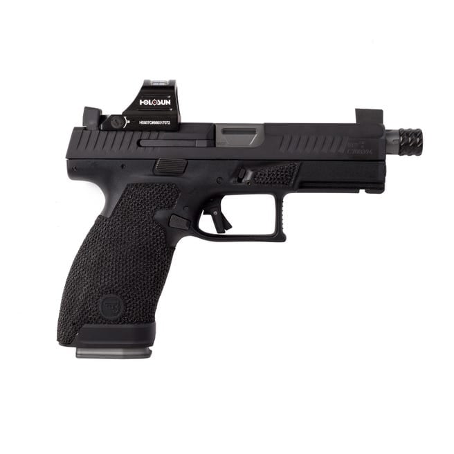 The Gun Co Custom Cz P-10 Compact Type 1 Combat Duty Black 9Mm 4.61&Quot; 15 Rd With Holosun Reflex Sight The Gun Co Custom Cz P10C Type 1 Tgc Czp10C Type 1.Cdb1 Gag Tgcczp10C Type1Cbd1