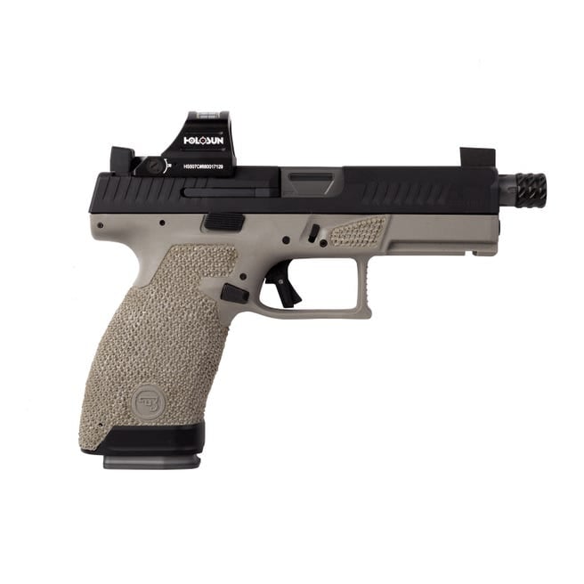 The Gun Co Custom Cz P-10 Compact Type 1 Urban Battle Gray 9Mm 4.61&Quot; 15 Rd With Holosun Reflex Sight The Gun Co Custom Cz P10C Type 1 Tgc Czp10C Type 1.Cdg1 Gag Tgcczp10C Type1Cdg1