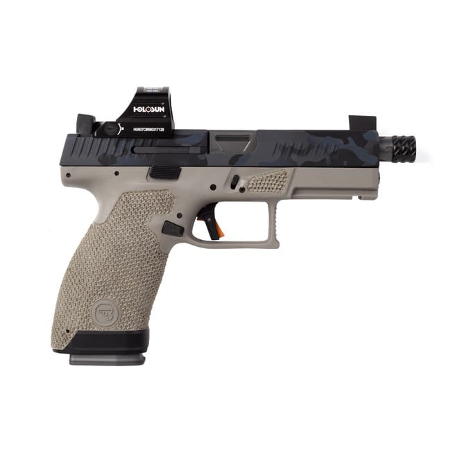 The Gun Co Custom Cz P-10 Compact Type 1 Urban Battle Gray 9Mm 4.61&Quot; 15 Rd With Holosun Reflex Sight The Gun Co Custom Cz P10C Type 1 Tgc Czp10C Type 1.Ubg1 Gag Tgcczp10C Type1Ubg1