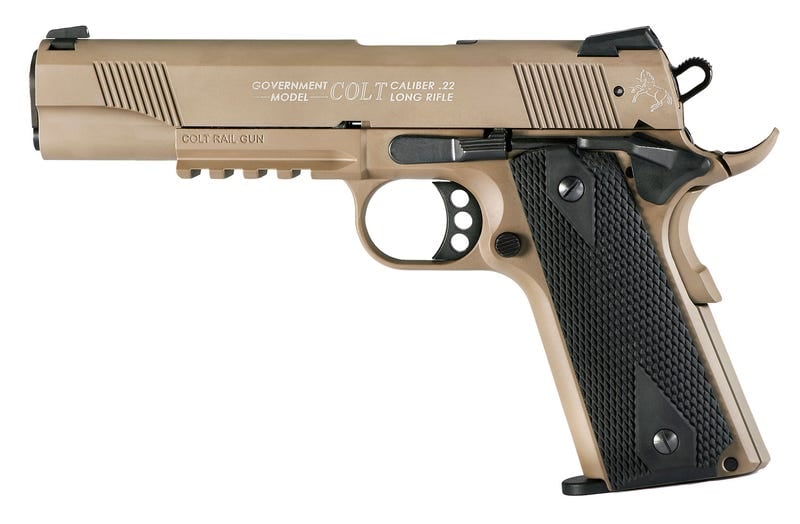 Walther 1911 Colt Govt. A1 Flat Dark Earth .22Lr 5&Quot; Barrel 12-Rounds Walther 1911 5170310 723364200885