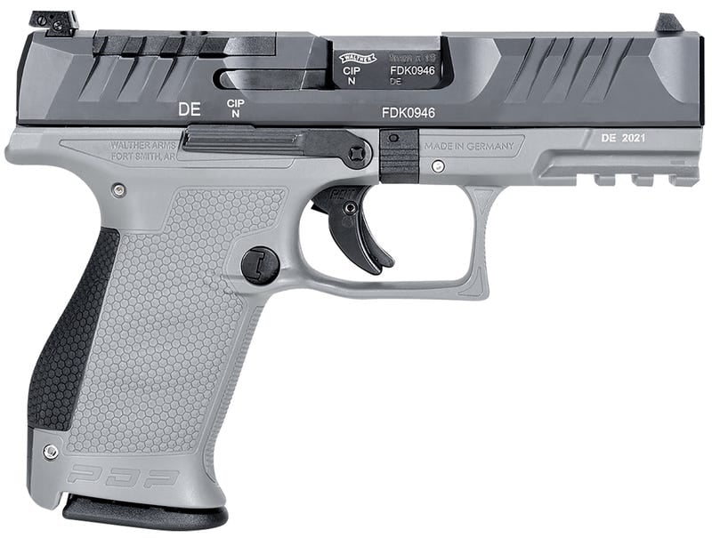 Walther Pdp Compact Gray 9Mm 4&Quot; Barrel 15-Rounds Optics Ready Walther Pdp Compact 2858436 723364227073 1