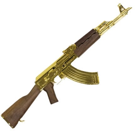 Zastava Usa Zpapm70 24K Gold Ak47 7.62 X 39 16.5&Quot; Barrel 30-Rounds Zastava Usa Zpapm70 Zr7762Wmgl 685757098502