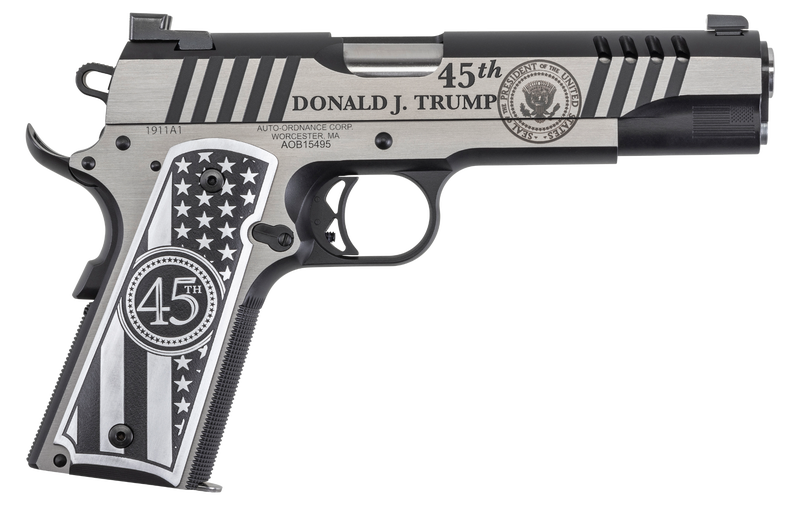 AUTO-ORDNANCE 1911 TRUMP ONE STAINLESS .45 ACP 5" BARREL 7-ROUNDS auto ordnance 1911 trump one 1 1