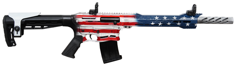 Citadel Firearms Boss-25 Semi-Automatic Shotgun American Flag 12 Ga 18.75&Quot; Barrel 3&Quot; Chamber 5-Rounds Citadel Boss 25 1