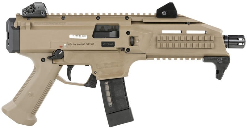 Cz Scorpion Evo 3 S1 Flat Dark Earth 9Mm 7.72&Quot; Barrel 20-Rounds Glory Flag Engraving Cz Scorpion Evo 3 S1 1 4