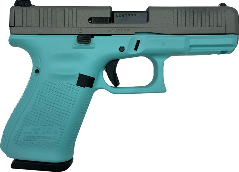 Glock 44 &Quot;Tiffany Blue&Quot; / Titanium .22 Lr 4.02&Quot; Barrel 10-Rounds Grabagun Exclusive Gag Glua4450101 Tifti Back