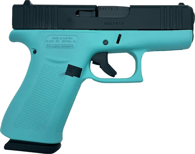 Glock 43X &Quot;Tiffany Blue&Quot; 9Mm 3.41&Quot; Barrel 10-Rounds Grabagun Exclusive Gag Px4350201 Tif 2