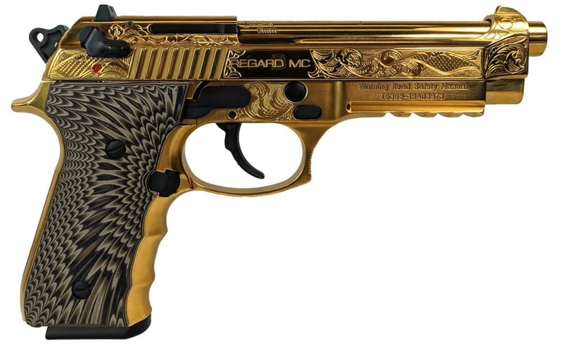 Eaa Girsan Regard Mc Deluxe Gold 9Mm 4.9&Quot; Barrel 18-Rounds