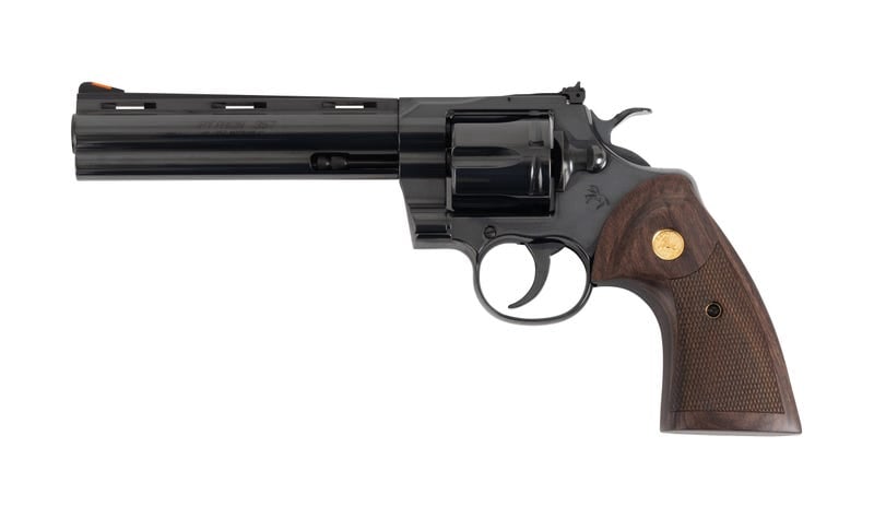 COLT FIREARMS PYTHON BLUED / WALNUT .357 MAG / .38 SPL 6" BARREL 6-ROUNDS pythonbp6wtscd0a