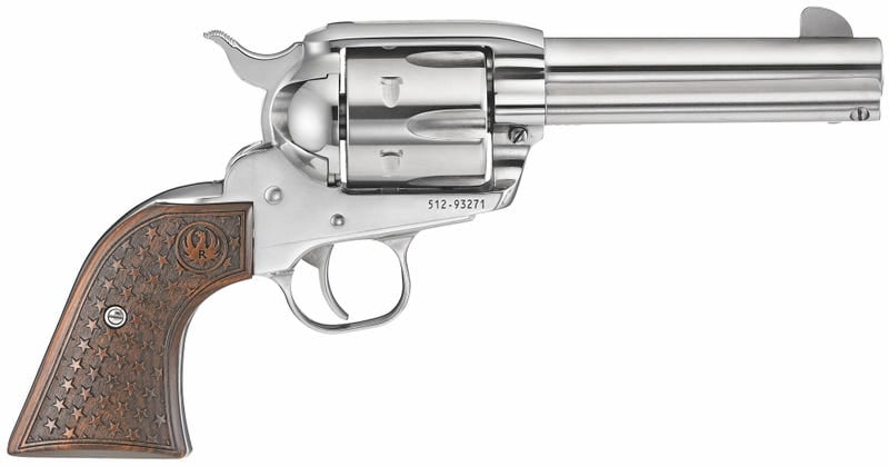 Ruger Vaquero Stainless .45 Colt 4.62&Quot; Barrel 6-Rounds Star Engraved Grips Ruger Vaquero 1 3