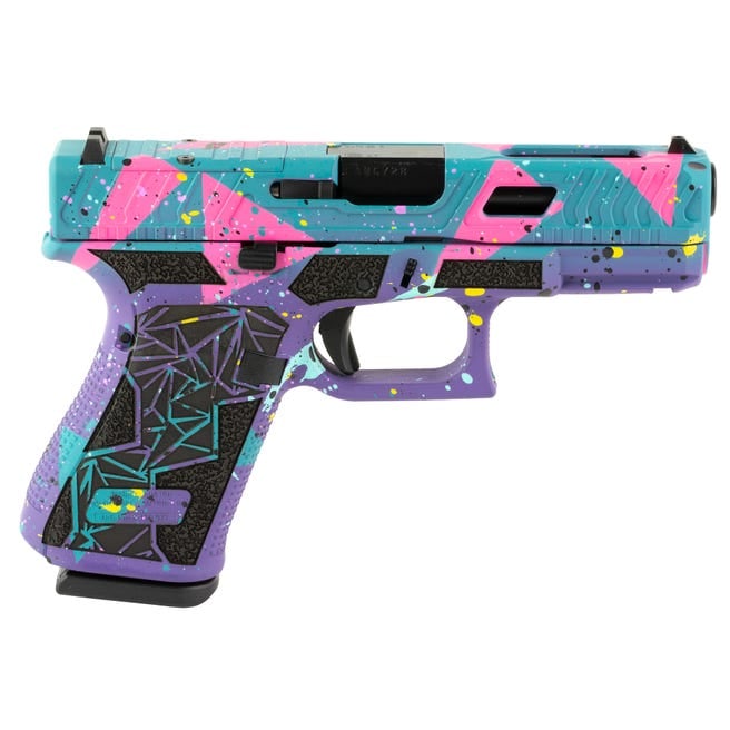 Glock 19 Gen5 Custom &Quot;80'S Day&Quot; Purple 9Mm 4.02&Quot; Barrel 15-Rounds Sct300 088 0105 20 2 Hr