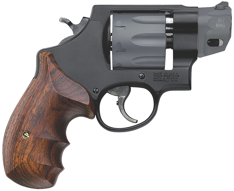 SMITH AND WESSON PERFORMANCE CENTER MODEL 327 .357 MAG 2" BARREL 8-ROUNDS WOOD GRIP smith and wesson performance center model 327 1 1