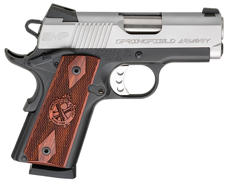 Springfield Armory 1911 Emp Lightweight Compact Pistol Black/Stainless 9Mm 3&Quot; Barrel 9-Rounds Springfield Emp Lightweight Compact 1 1