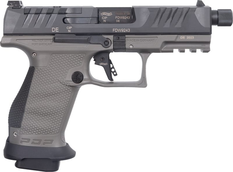 WALTHER PDP PRO SD COMPACT GREY 9MM 4.6" BARREL 18-ROUNDS OPTICS READY