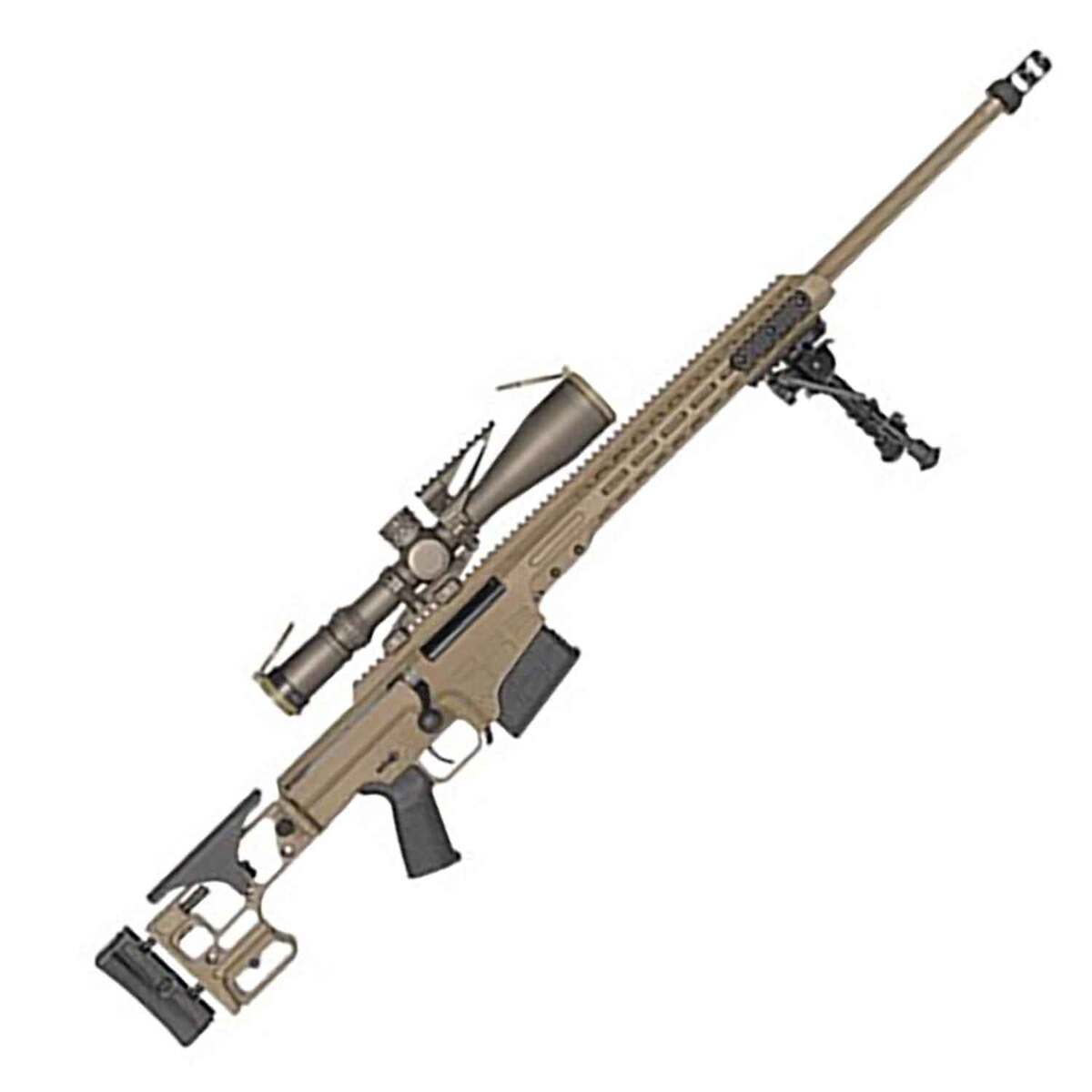 Barrett Mk22 Coyote Brown Cerakote Bolt Action Rifle - 300 Norma Magnum - 26In Barrett Mk22 300 Norma Magnum 26In Coyote Brown Cerakote Semi Automatic Modern Sporting Rifle 101 Rounds 1787712 1