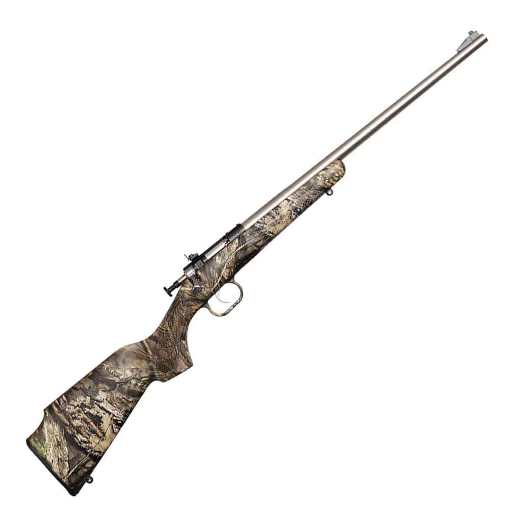 Crickett Synthetic Stock Compact Mossy Oak Break-Up Infinity Camo/Stainless Steel Bolt Action Rifle - 22 Long Rifle - 16.1In Crickett Synthetic Stock Compact Mossy Oak Break Up Infinity Camostainless Steel Bolt Action Rifle 22 Long Rifle 161In 1477750 1