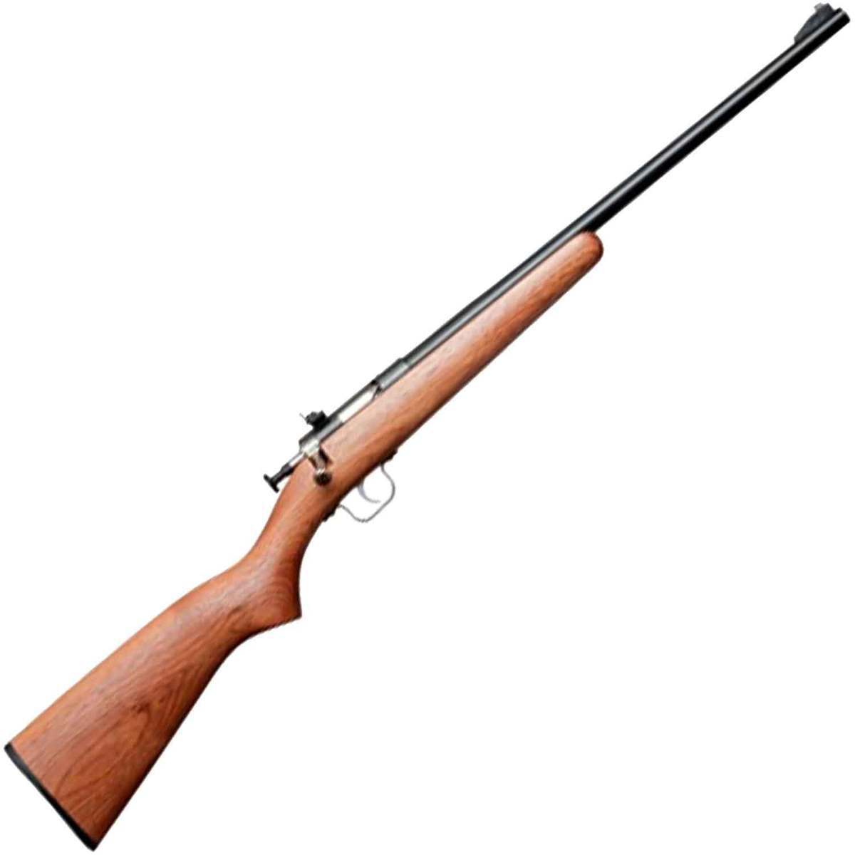 Crickett Wood Stock Compact Walnut/Blued Bolt Action Rifle - 22 Long Rifle - 16.1In Crickett Wood Stock Youth Rifle 1477764 1