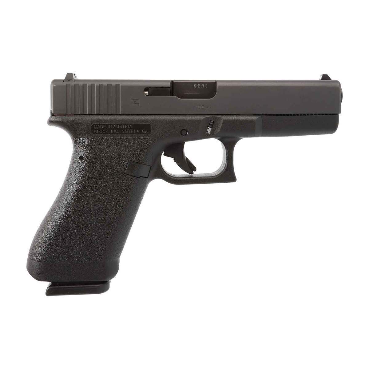 Glock G17 Gen 1 9Mm Luger 4.49In Black Pistol - 17+1 Rounds Glock G17 Gen 1 9Mm Luger 449In Black Pistol 171 Rounds 1803450 1