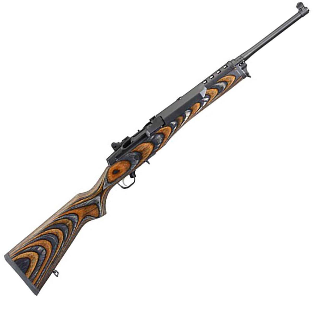 Ruger Mini-14 Ranch Blued Brown / Black Chevron Laminate Semi Automatic Rifle - 5.56Mm Nato - 18.5In Ruger Mini 14 Ranch Blued Brown Black Chevron Laminate Semi Automatic Rifle 556Mm Nato 185In 1790225 1