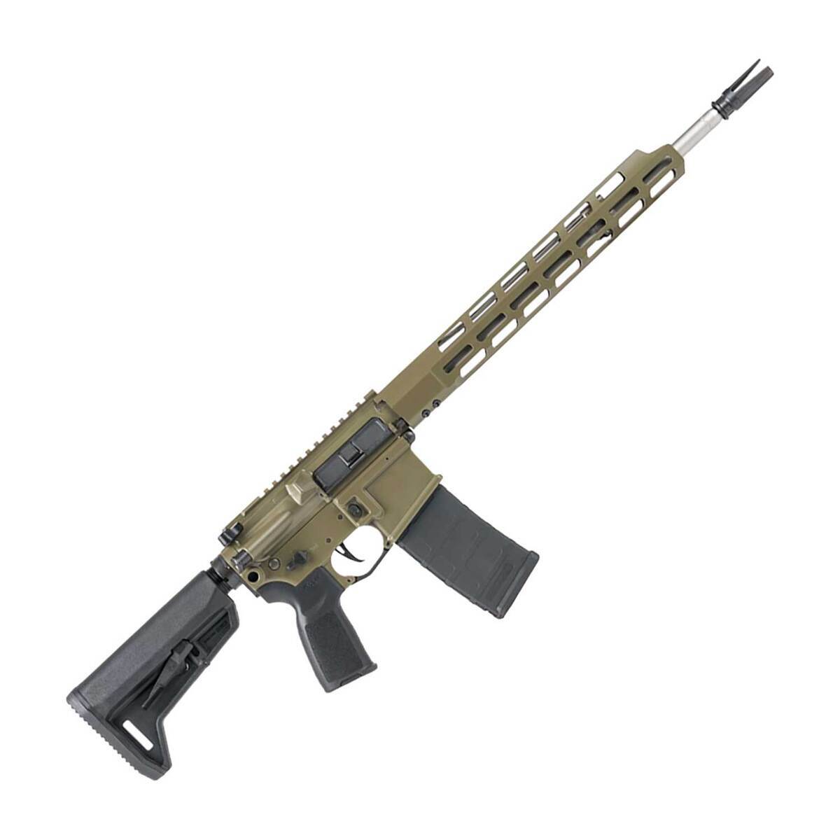 Sig Sauer M400 Thread 5.56mm NATO 16in Moss Green Cerakote Semi Automatic Modern Sporting Rifle - 30+1 Rounds sig sauer m400 thread 556mm nato 16in moss green cerakote semi automatic modern sporting rifle 301 rounds 1870201 1