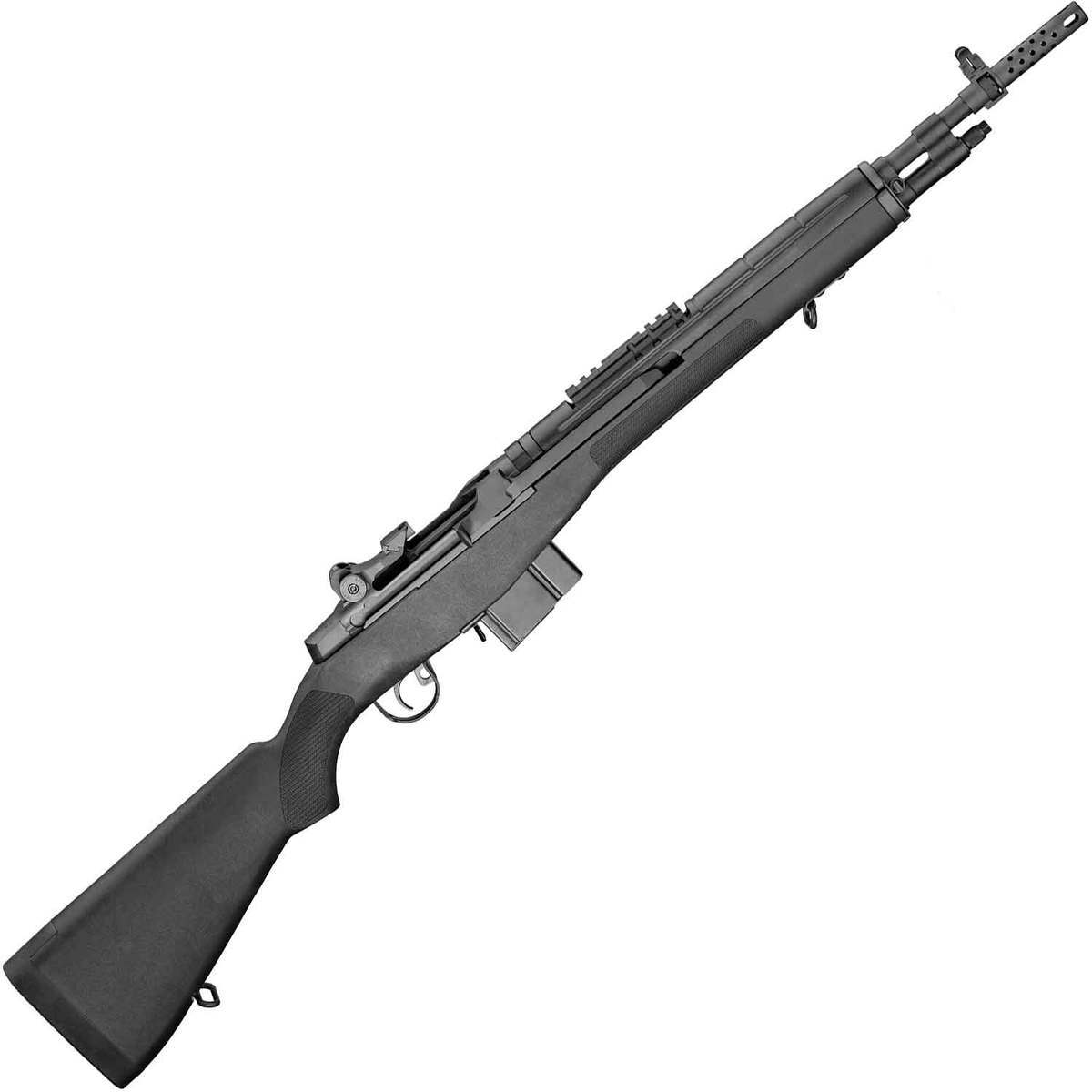 Springfield Armory M1A Scout Squad 308 Winchester 18in Parkerized Black Semi Automatic Modern Sporting Rifle - 10+1 Rounds springfield armory m1a scout squad 308 winchester 18in black semi automatic modern sporting rifle 101 rounds california compliant 1304370 1