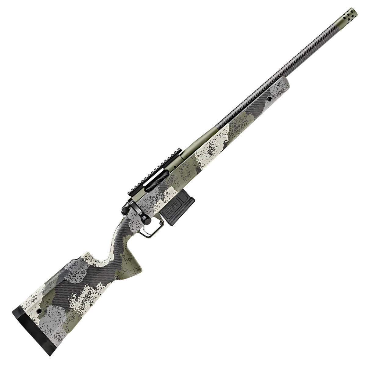 Springfield Armory Model 2020 Waypoint Carbon Fiber/Evergreen Camo Bolt Action Rifle - 6Mm Creedmoor - 20In Springfield Armory Model 2020 Waypoint Wcarbon Fiber Barrel Evergreen Camo Bolt Action Rifle 6Mm Creedmoor 20In 1671881 1