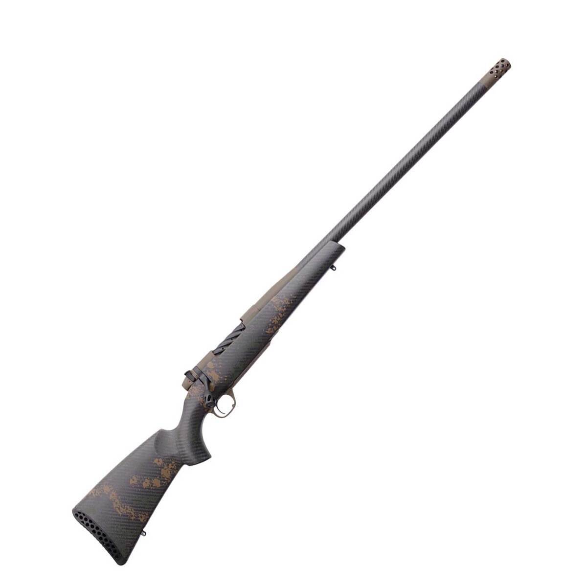 Weatherby Mark V Backcountry 2.0 Carbon Patriot Brown Dark Green/Brown Sponged Bolt Action Rifle - 6.5 Creedmoor weatherby mark v backcountry 20 carbon patriot brown dark greenbrown sponged bolt action rifle 65 creedmoor 22in 1716507 1