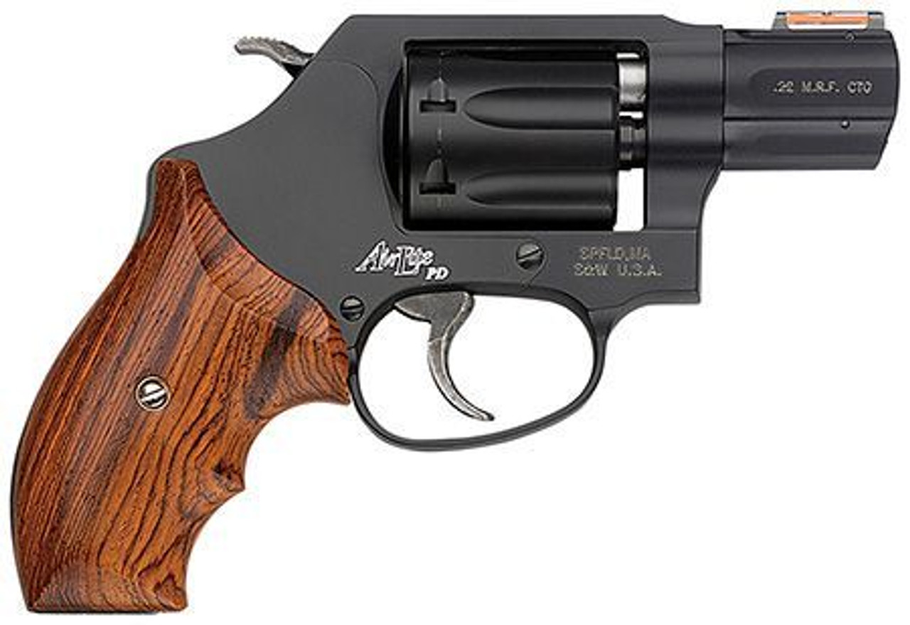 Smith &Amp; Wesson 351 Pd 22 Magnum 1.9&Quot; Barrel Wood Grip Matte Black 7Rd