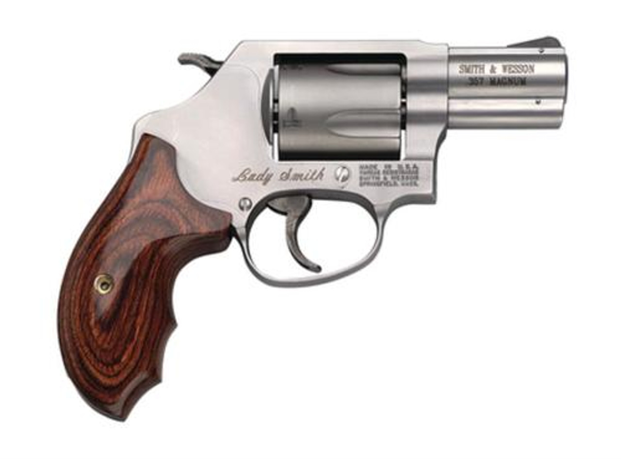 Smith &Amp; Wesson 60 Ladysmith 357 Mag 2&Quot; Barrel 5Rd Wood Grip Matte Stainless Finish