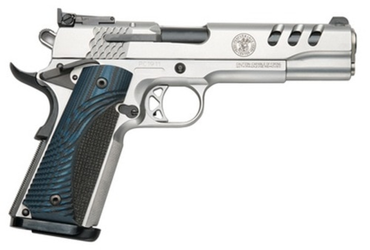 Smith &Amp; Wesson 1911 Custom Performance Center 45 Acp 5&Quot; Ss Throated Barrel G10 Custom Grip