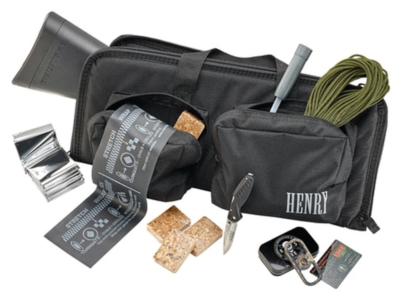 Henry U.s. Survival Pack Ar-7 Rifle Plus Gear 22Lr 16&Quot; Barrel Black Teflon Finish Abs Plastic Stock 8Rd Mag