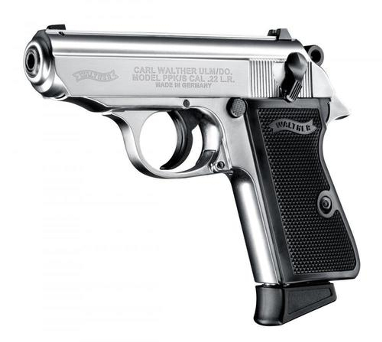 Walther Ppk/S .22 L.r. 3&Quot; Barrel Nickel 10 Round