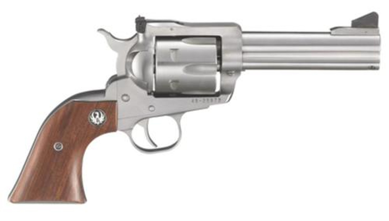 Ruger Blackhawk 357 Magnum/38 Spl 4-5/8&Quot; Barrel Ss 6Rd Hardwood Grip