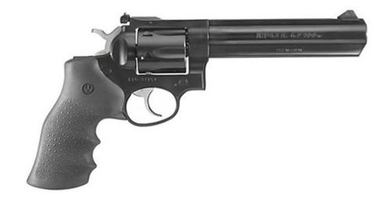 Ruger Gp100 357 Mag/38 Spl Alloy Steel 6&Quot; Heavy Barrel 6Rd Black Hogue Monogrip Blued