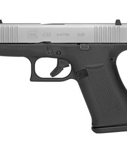 Glock 43X Silver Subcompact 9mm