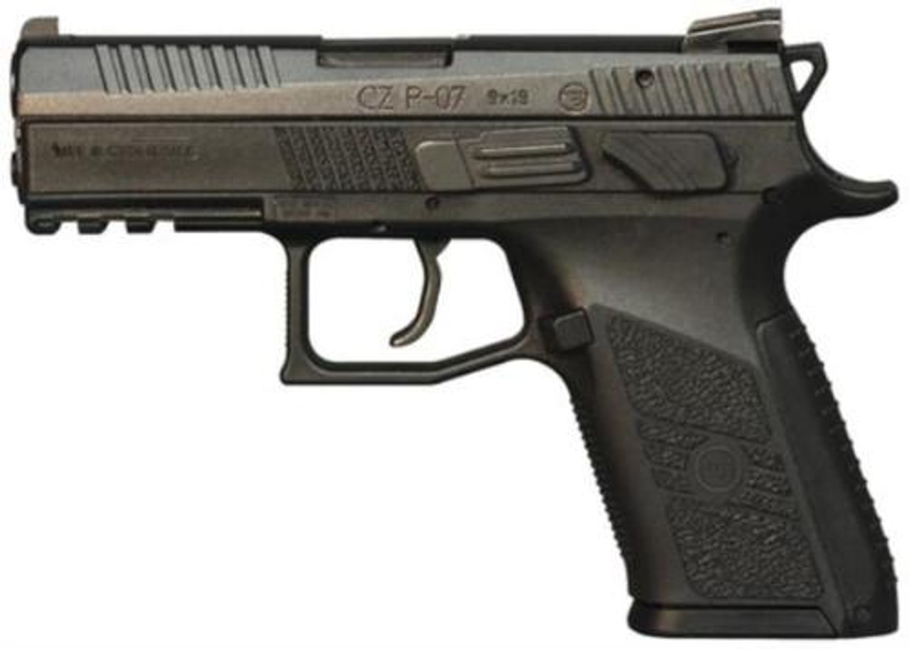 Cz P-07 Compact 9Mm 3.8 Barrel Interchangeable Grip 15 Rd Mags