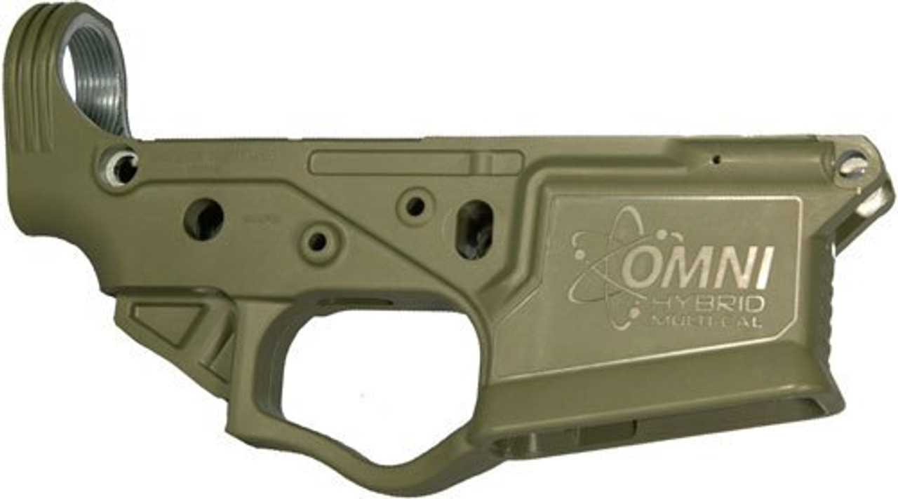 American Tactical Ati Omni Hybrid Polymer Stripped Multi-Cal Lower Battlefield Green