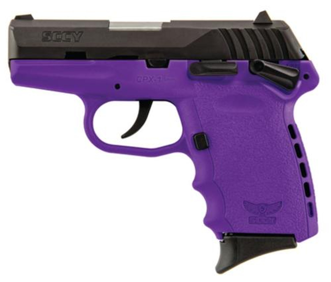 Sccy Cpx-1 9Mm 3.1&Quot; Barrel Hard Nitride Slide Finish Purple Frame 10Rd Mag