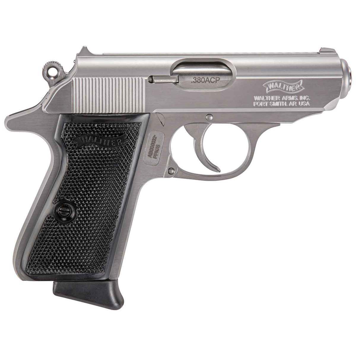 Walther Ppk/S 380 Auto (Acp) 3.3In Stainless Pistol - 7+1 Rounds Wather Ppks 380 Auto Acp 33In Stainless Pistol 71 Rounds 1540052 1 1