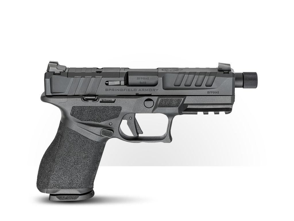 Springfield ECHELON™ 4.0C THREADED HANDGUN, 3-DOT TRITIUM - FIRSTLINE 9MM BLACK ECT9409B 3D 1024x770 1